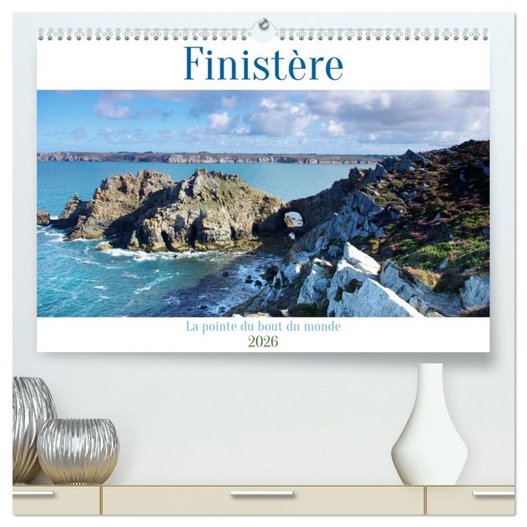 Produktbild: FINISTERE La pointe du bout du monde (Calendrier mural 2026 DIN A2 vertical) calendrier de bureau