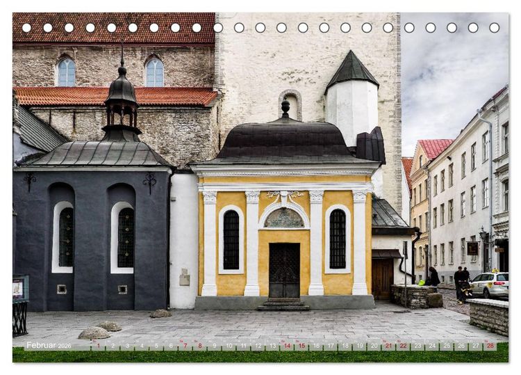 Produktbild: Die Perle am Finnischen Meerbusen Tallinn (Tischkalender 2026 DIN A5 quer), CALVENDO Monatskalender