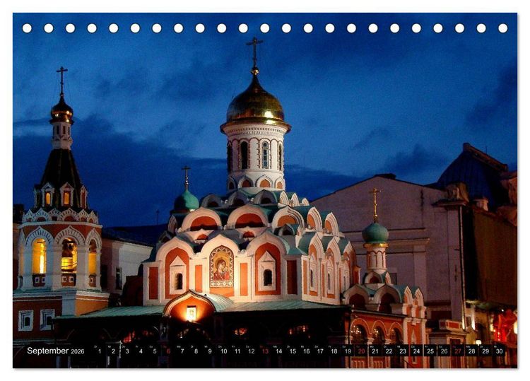 Produktbild: Weltmetropole Moskau (Tischkalender 2026 DIN A5 quer), CALVENDO Monatskalender
