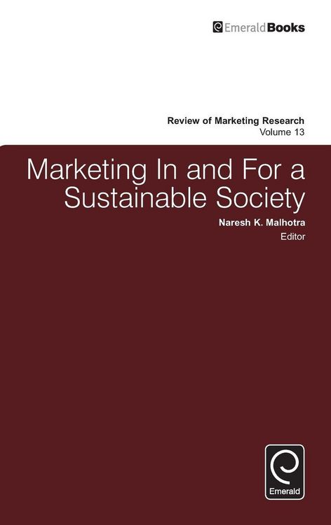 Produktbild: Marketing In and For a Sustainable Society