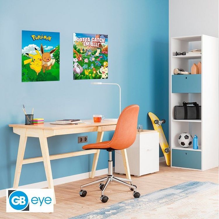 Produktbild: POKEMON Set 2 Chibi Posters - Umgebung (52x38)