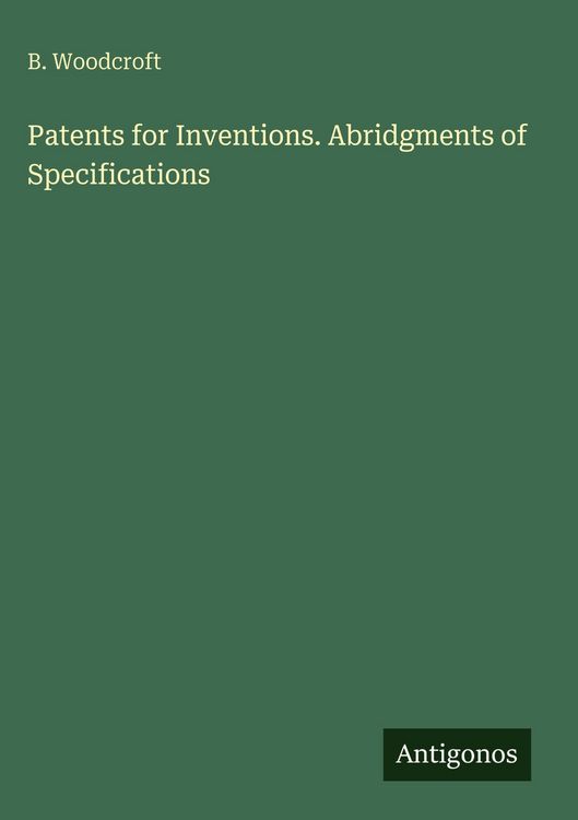 Produktbild: Patents for Inventions. Abridgments of Specifications