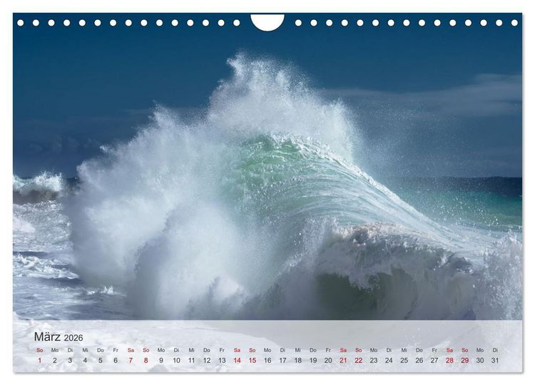 Produktbild: Azurblaue Horizonte - Die Sch&ouml;nheit des Meeres einfangen (Wandkalender 2026 DIN A4 quer), CALVENDO Monatskalender