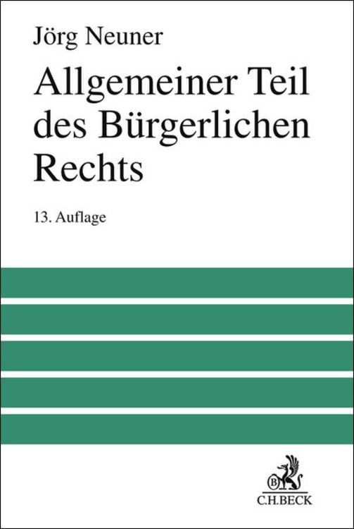 Produktbild: Allgemeiner Teil des Bürgerlichen Rechts