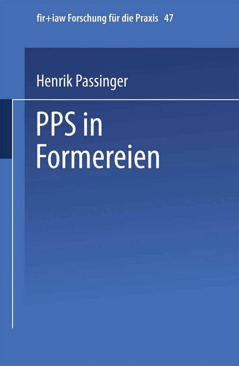 Produktbild: PPS in Formereien