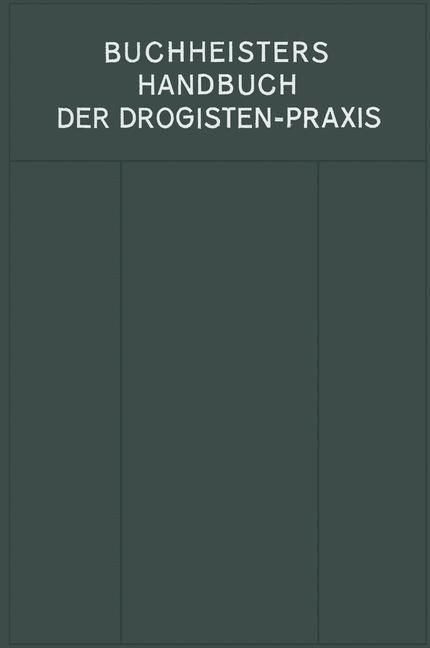 Produktbild: Handbuch der Drogisten-Praxis