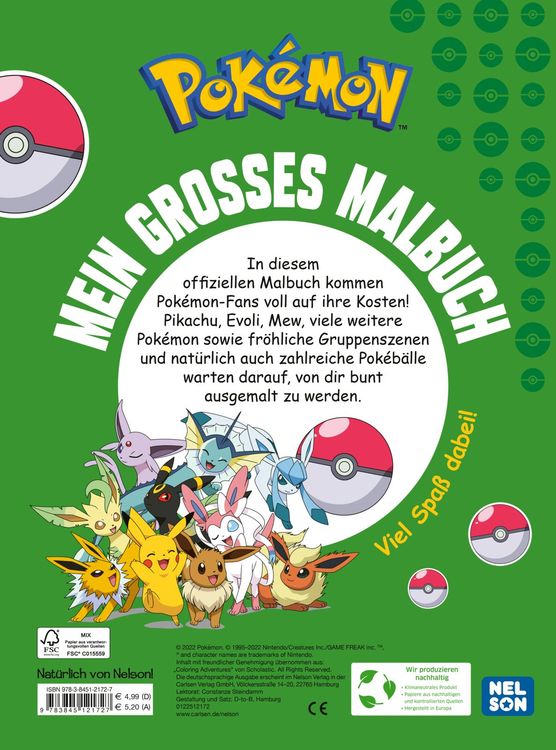 Pokémon Activity-Buch: Mein großes Malbuch