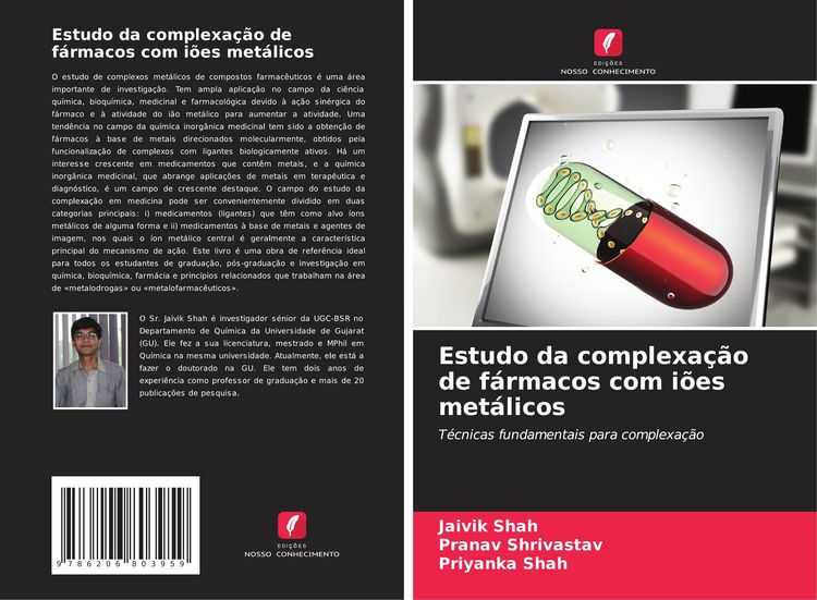 Produktbild: Estudo da complexa&ccedil;&atilde;o de f&aacute;rmacos com i&otilde;es met&aacute;licos