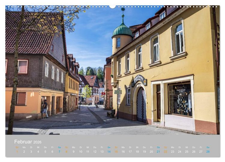 Produktbild: Kronach - drei Fl&uuml;sse und eine Festung (hochwertiger Premium Wandkalender 2026 DIN A2 quer), Kunstdruck in Hochglanz