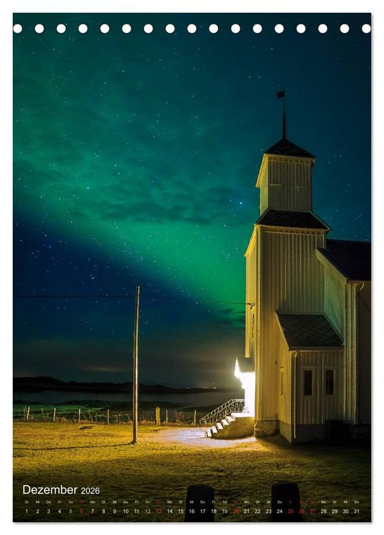 Produktbild: Mystische Lofoten (Tischkalender 2026 DIN A5 hoch), CALVENDO Monatskalender