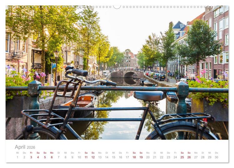 Produktbild: AMSTERDAM Impressionen (hochwertiger Premium Wandkalender 2026 DIN A2 quer), Kunstdruck in Hochglanz