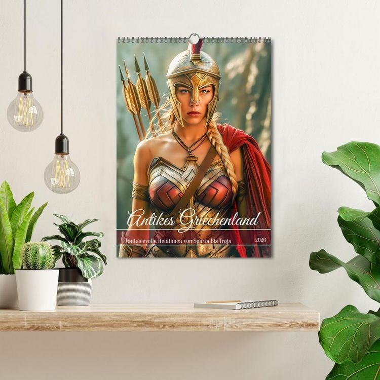 Produktbild: Antikes Griechenland - Fantasievolle Heldinnen von Sparta bis Troja (Wandkalender 2026 DIN A3 hoch), CALVENDO Monatskalender