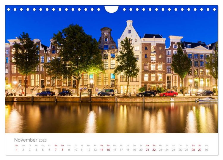 Produktbild: AMSTERDAM Impressionen (Wandkalender 2026 DIN A4 quer), CALVENDO Monatskalender