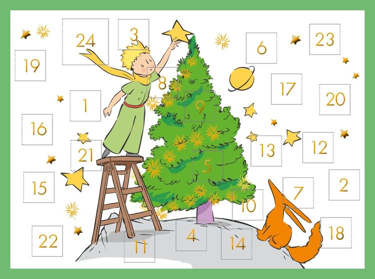 Produktbild: Mini-Adventskalender mit Umschlag Der Kleine Prinz - WWS