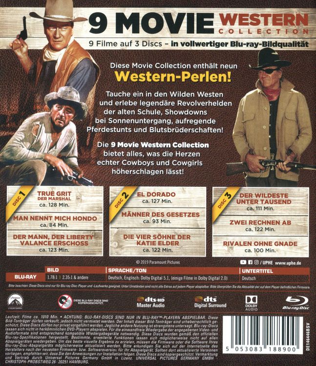 9 Movie Western Collection - Vol. 1 als Blu-ray kaufen