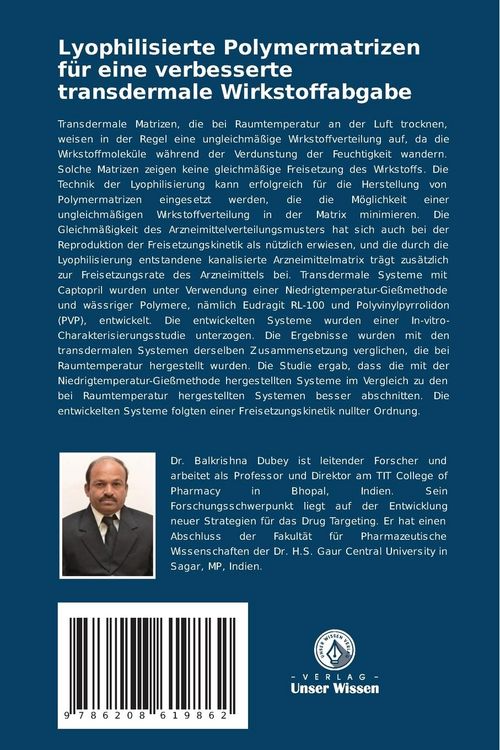 Produktbild: Lyophilisierte Polymermatrizen f&uuml;r eine verbesserte transdermale Wirkstoffabgabe