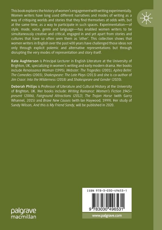 Produktbild: Women Writers and Experimental Narratives