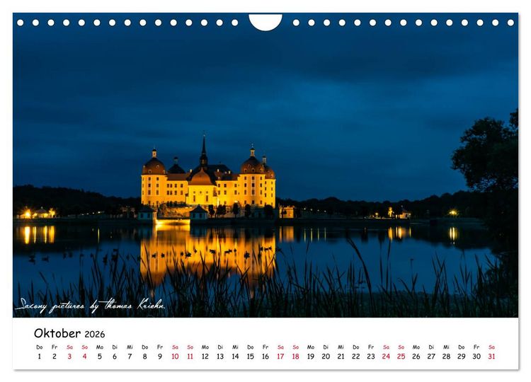 Produktbild: Dresden 2026 - Saxony Pictures by Thomas Kriehn (Wandkalender 2026 DIN A4 quer), CALVENDO Monatskalender