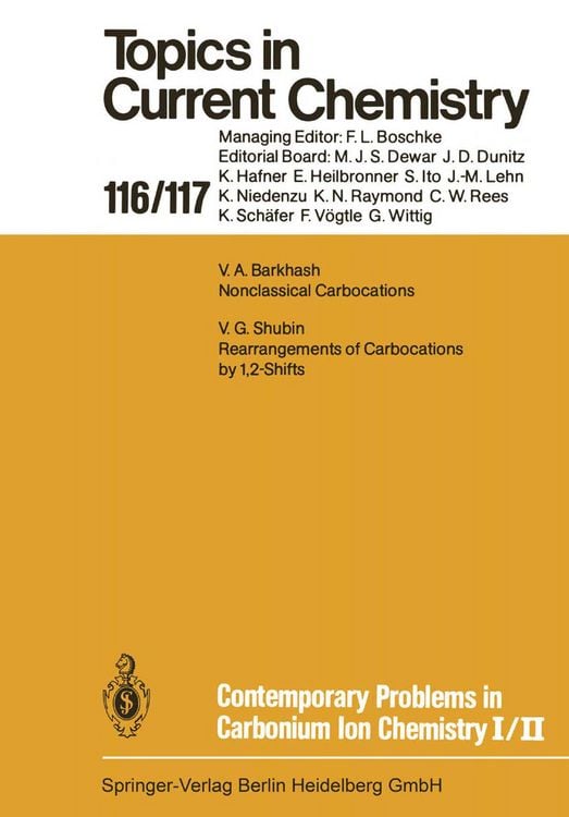 Produktbild: Contemporary Problems in Carbonium Ion Chemistry I/II
