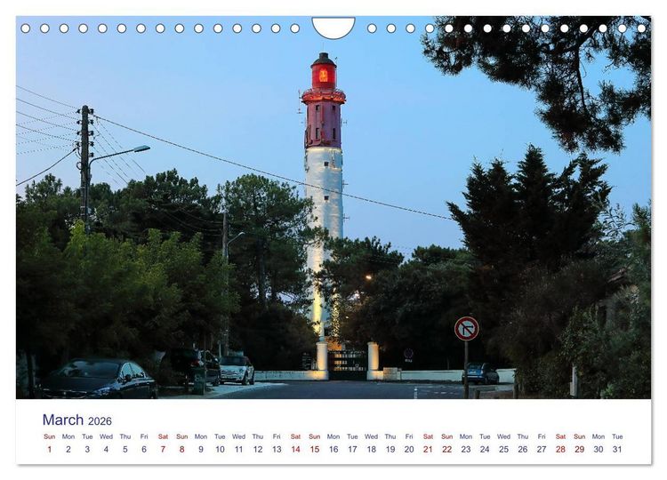 Produktbild: Arcachon Bay and the French Atlantic coast near Bordeaux (Wall Calendar 2026 DIN A4 landscape), CALVENDO 12 Month Wall Calendar