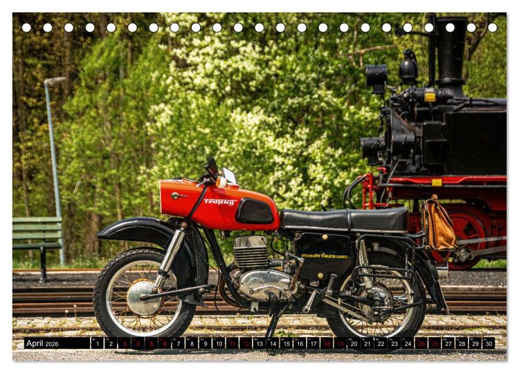 Produktbild: Meine MZ ES 250/2 unterwegs in Chemnitz (Tischkalender 2026 DIN A5 quer), CALVENDO Monatskalender