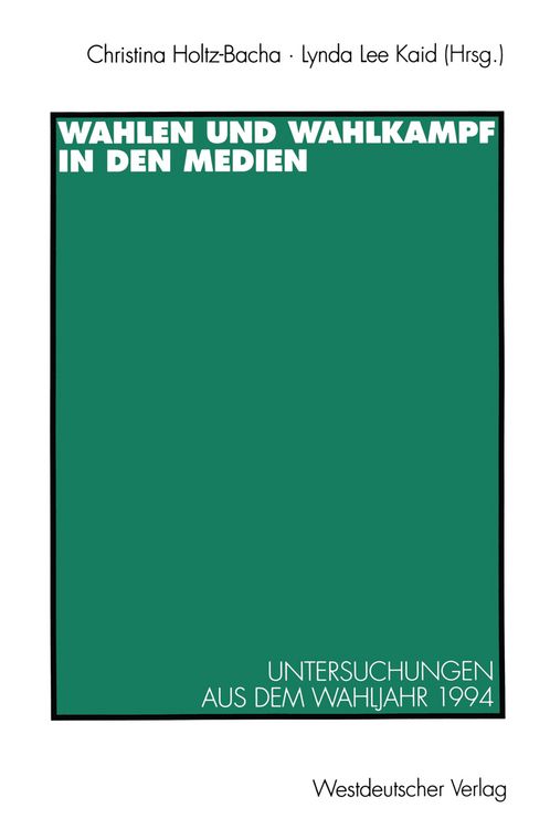 Produktbild: Wahlen und Wahlkampf in den Medien