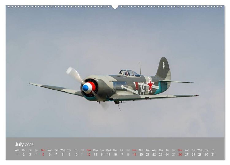 Produktbild: The Flying Legends (High Quality Premium Wall Calendar 2026 DIN A2 landscape),CALVENDO 12 Month Wall Calendar