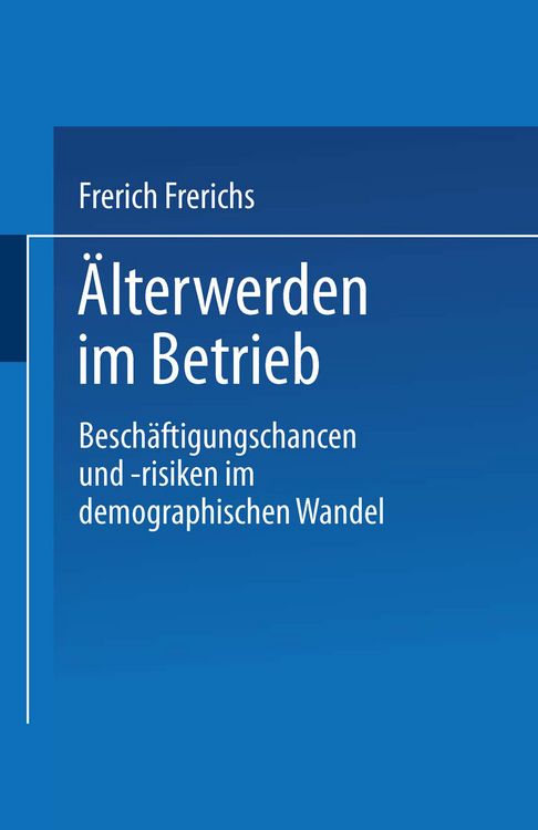 Produktbild: &Auml;lterwerden im Betrieb