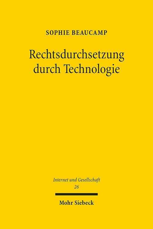 Produktbild: Beaucamp, S: Rechtsdurchsetzung durch Technologie