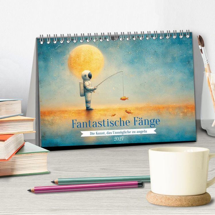 Produktbild: Fantastische F&auml;nge Die Kunst, das Unm&ouml;gliche zu angeln (Tischkalender 2027 DIN A5 quer), CALVENDO Monatskalender