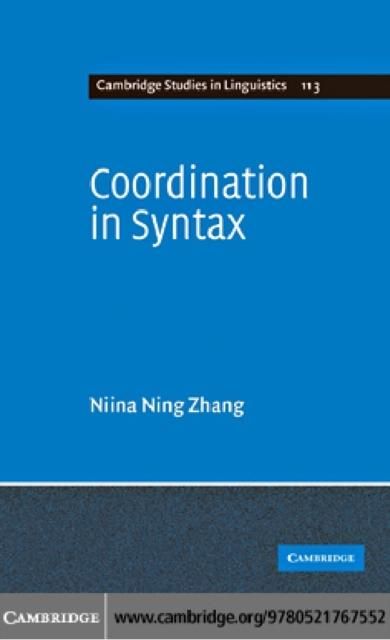 Produktbild: Coordination in Syntax
