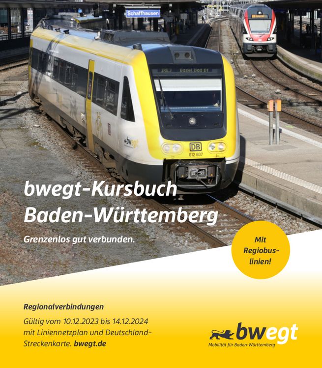 Produktbild: Bwegt-Kursbuch Baden-W&uuml;rttemberg 2024