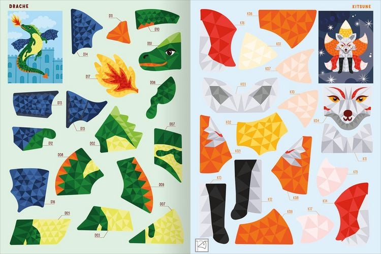 Produktbild: Mein Mosaik-Stickerbuch &ndash; Fabelwesen
