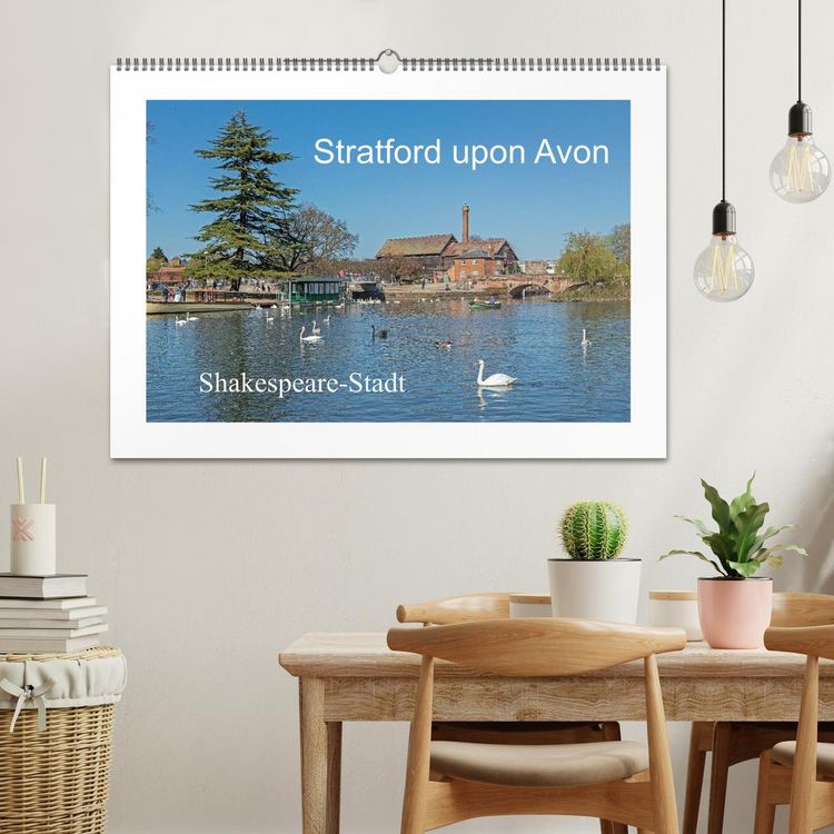 Produktbild: Stratford upon Avon - Shakespeare-Stadt (Wandkalender 2026 DIN A2 quer), CALVENDO Monatskalender