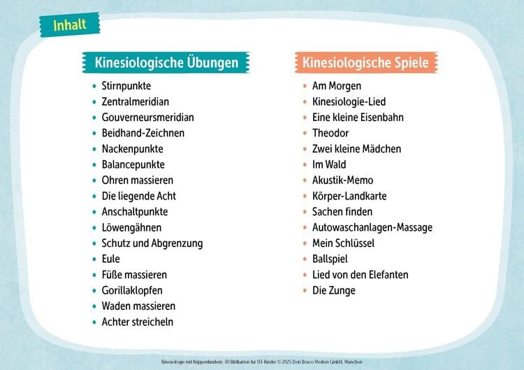 Produktbild: Kinesiologie mit Krippenkindern