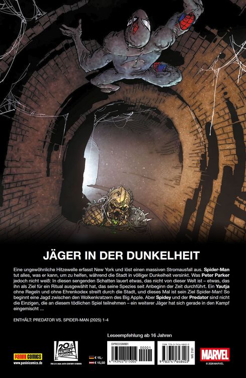 Produktbild: Predator vs. Spider-Man: Jagd auf die Spinne