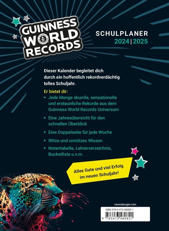 Produktbild: Guinness World Records - Schulplaner 2024/2025