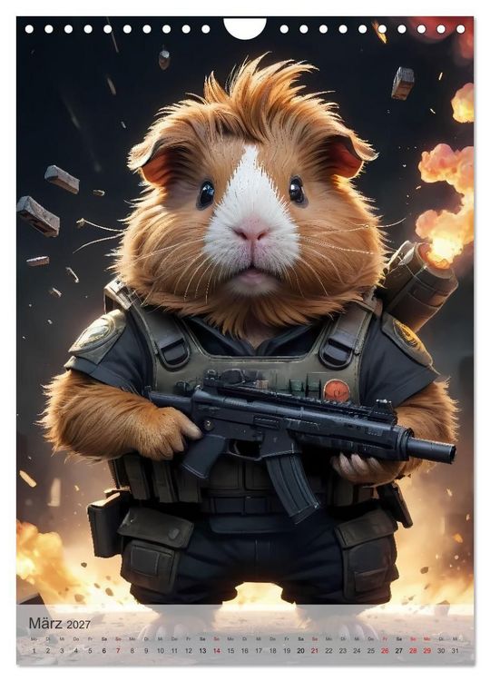 Produktbild: Action Pack - Ein tierisch niedliches Spezialkommando (Wandkalender 2027 DIN A4 hoch), CALVENDO Monatskalender