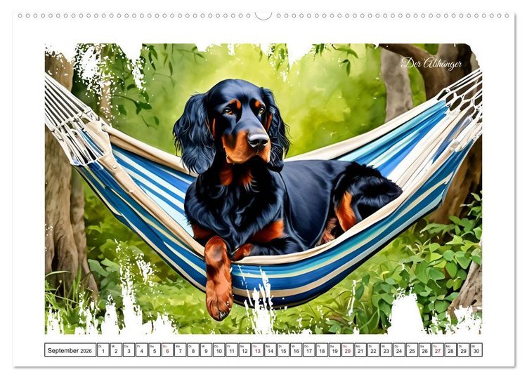 Produktbild: Hundetr&auml;ume (Wandkalender 2026 DIN A2 quer), CALVENDO Monatskalender