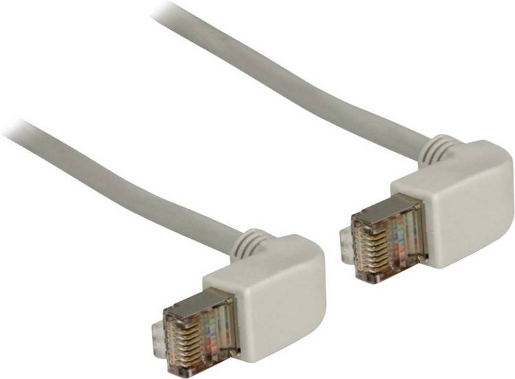 Produktbild: Delock 83510 RJ45 Patchkabel CAT 5e S/FTP 0.50 m Grau 1 St.
