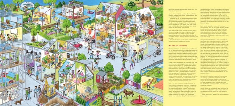 Produktbild: Das gro&szlig;e Wimmelbuch der Familien