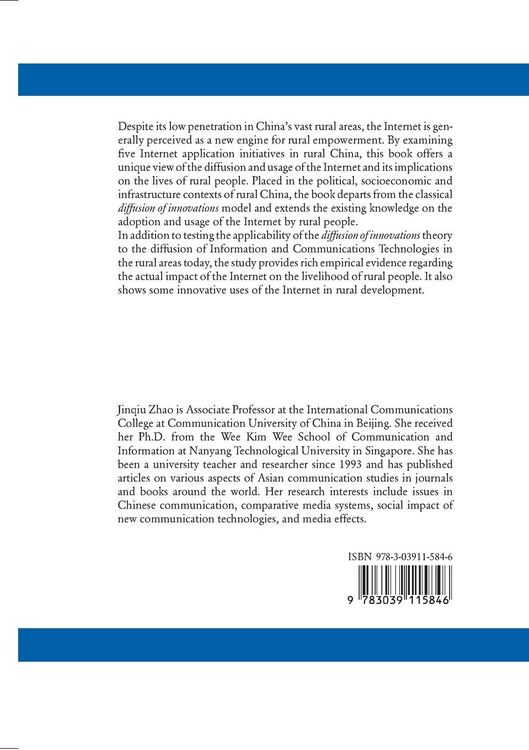Produktbild: The Internet and Rural Development in China: The Socio-Structural Paradigm