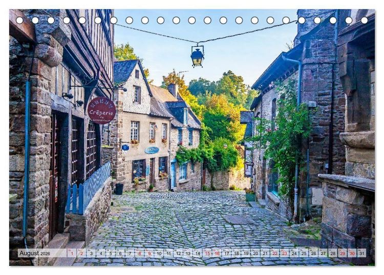 Produktbild: Reiseziel Bretagne (Tischkalender 2026 DIN A5 quer), CALVENDO Monatskalender
