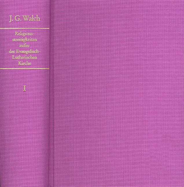 Produktbild: Historische und Theologische Einleitung in die Religions-Streitigkeiten... / 5 in 8 B&auml;nden