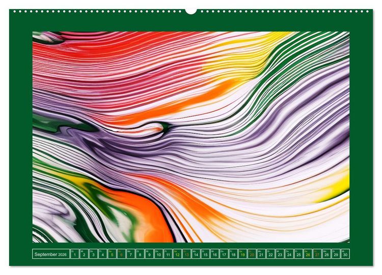 Produktbild: Farbenfrohe Marmorierungen (Wandkalender 2026 DIN A2 quer), CALVENDO Monatskalender