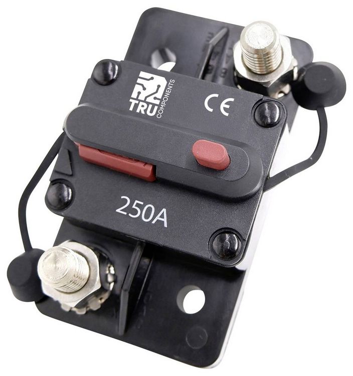 Produktbild: TRU COMPONENTS TC-13596612 Sicherungsautomat 250A Schwarz 1St.