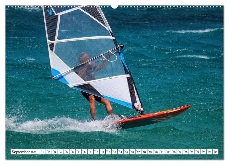 Produktbild: Spektakul&auml;res Wellen- und Windsurfen (hochwertiger Premium Wandkalender 2026 DIN A2 quer), Kunstdruck in Hochglanz