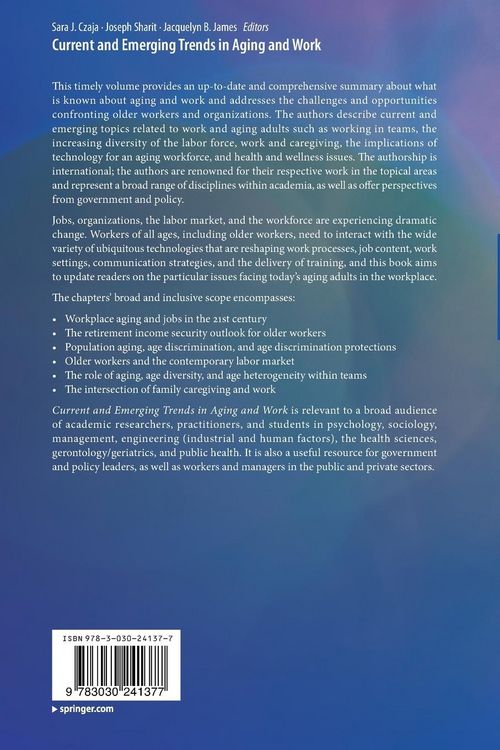Produktbild: Current and Emerging Trends in Aging and Work