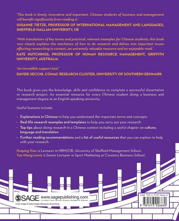 Produktbild: Business Research Methods for Chinese Students