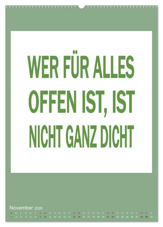 Produktbild: Memo an mich (Wandkalender 2026 DIN A2 hoch), CALVENDO Monatskalender